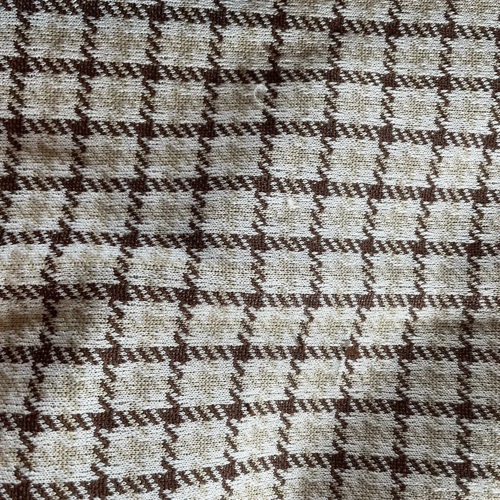 Dickies‎ Dress Pants Brown Houndstooth pattern wide leg Sz 18 70s Retro Academia